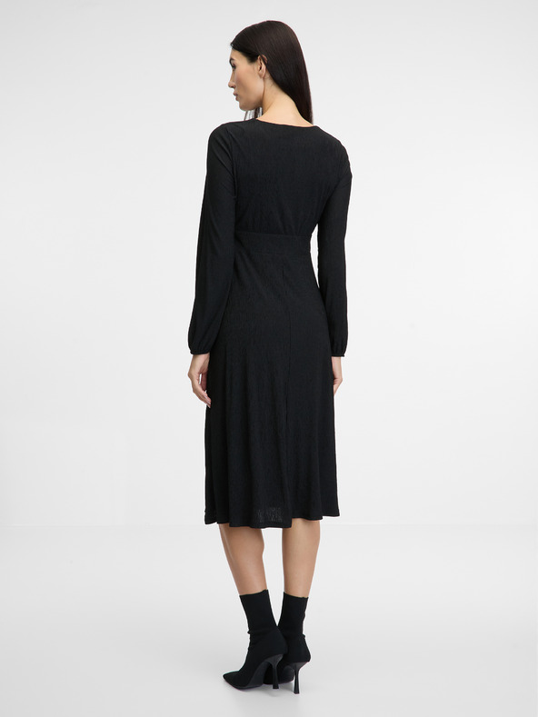 Orsay Schwarzes Damen Midikleid ORSAY
