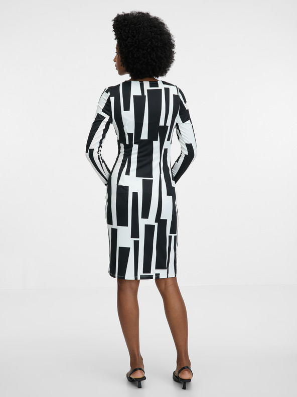 Orsay Schwarzes knielanges Damenkleid ORSAY