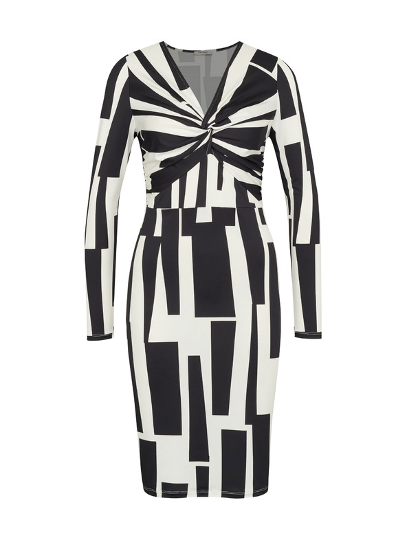 Orsay Schwarzes knielanges Damenkleid ORSAY