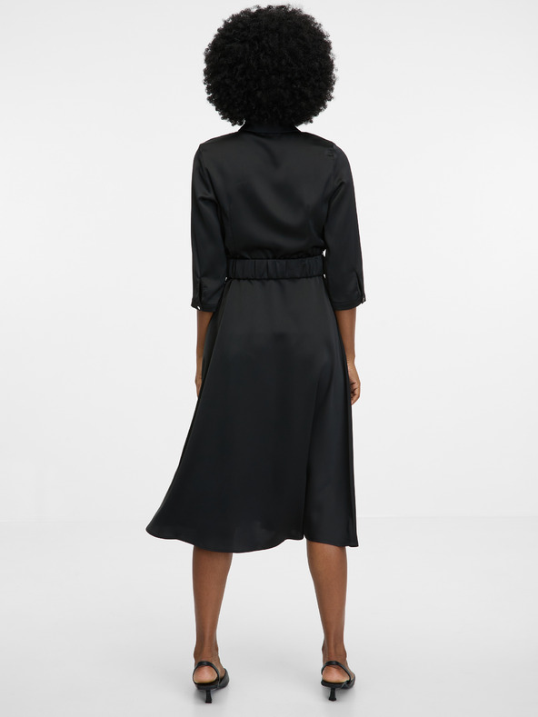 Orsay Schwarzes knielanges Damenkleid ORSAY