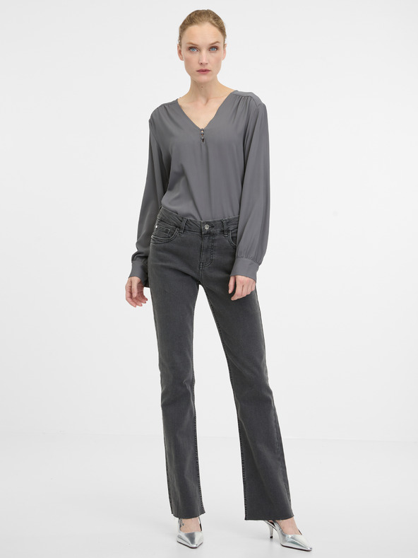 Orsay Graue Damen Bluse ORSAY