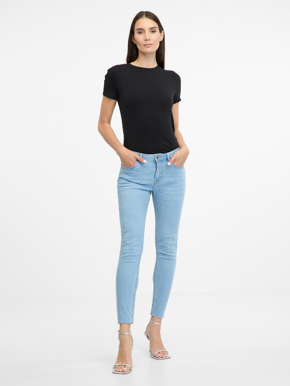 Orsay Hellblaue Skinny-Fit-Jeans für Damen ORSAY