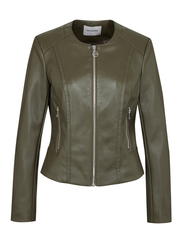 Orsay Khaki Damen Lederjacke ORSAY