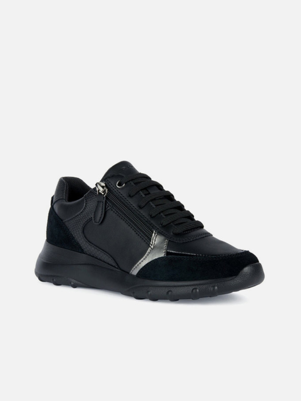 Geox Schwarze Damen Geox Alleniee Turnschuhe