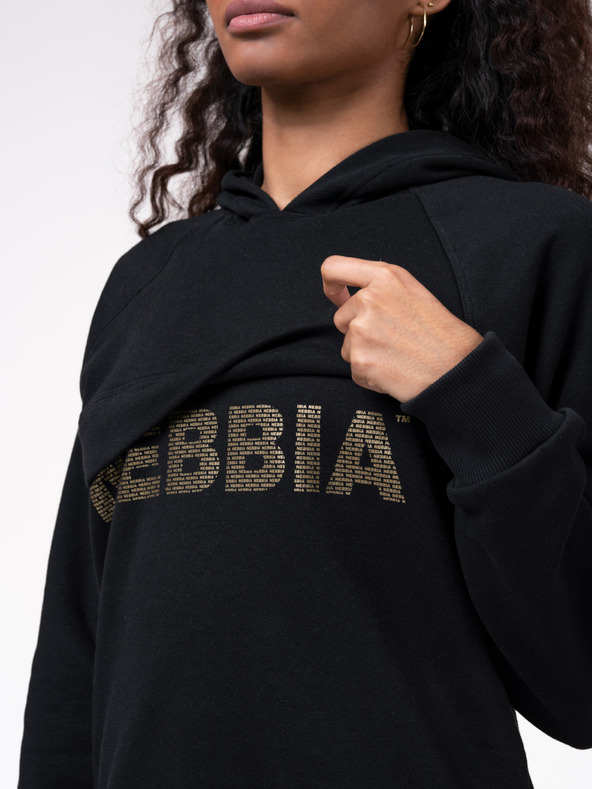 Nebbia Schwarzer Damen-Hoodie Nebbia