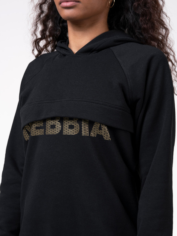 Nebbia Schwarzer Damen-Hoodie Nebbia