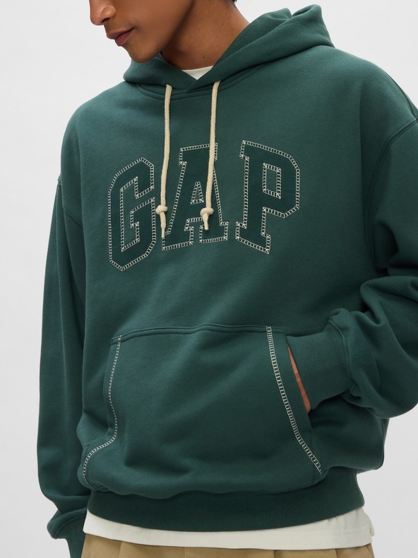 GAP Herren Oversize Sweatshirt mit Logo Stitch GAP