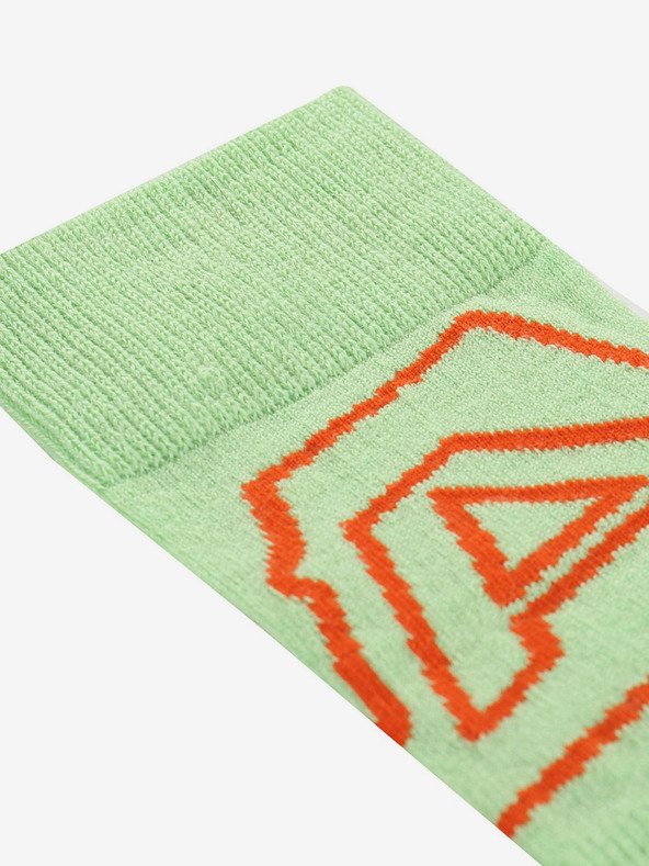 ALPINE PRO Hellgrüne Damen-Socken aus Merinowolle ALPINE PRO Phalte