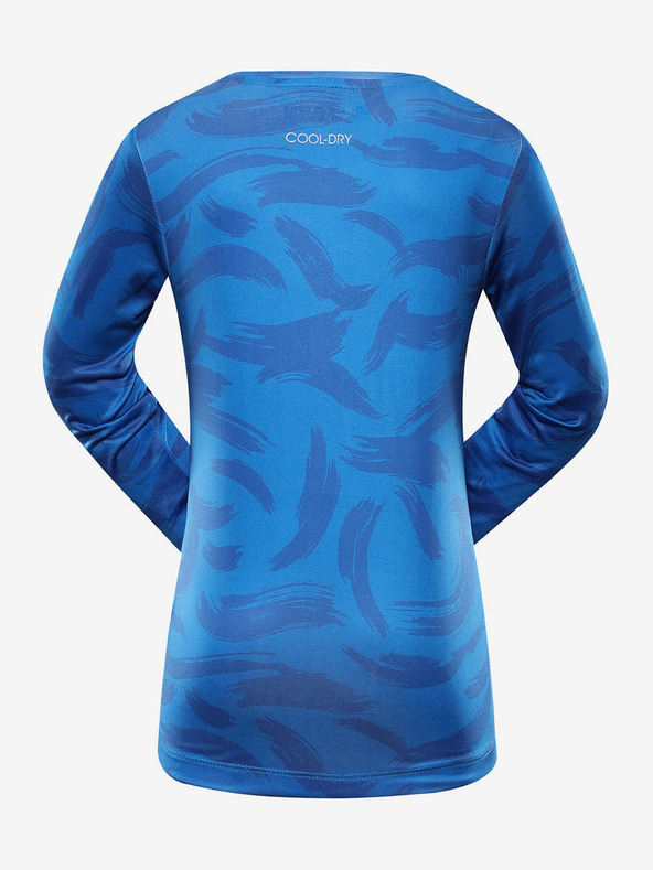 ALPINE PRO Blaues Kinder-Schnelltrocken-T-Shirt ALPINE PRO AMADO