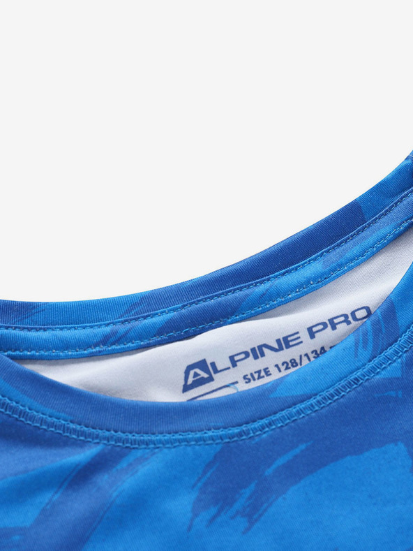 ALPINE PRO Blaues Kinder-Schnelltrocken-T-Shirt ALPINE PRO AMADO