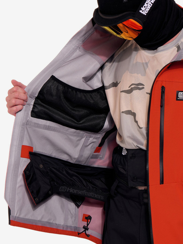 Horsefeathers Terra 3-Lagen-Jacke - roter Ton Horsefeathers