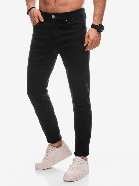 Edoti Schwarze Herrenjeans Edoti
