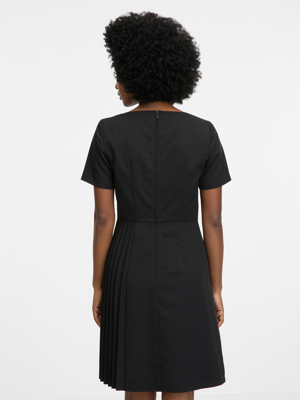 Orsay Schwarzes knielanges Damenkleid ORSAY