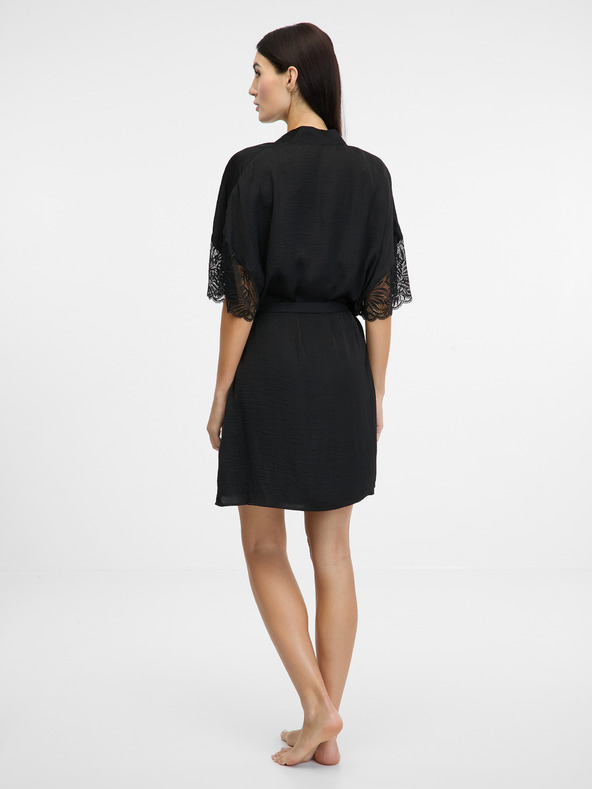 Orsay Schwarzer Damen-Satinmantel ORSAY