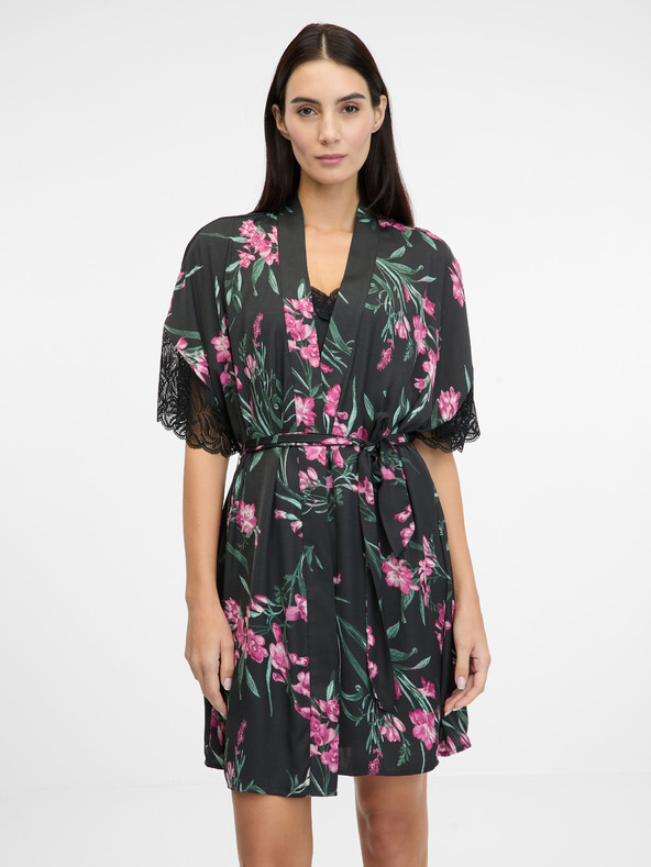 Orsay Schwarzer Damen-Satinmantel ORSAY