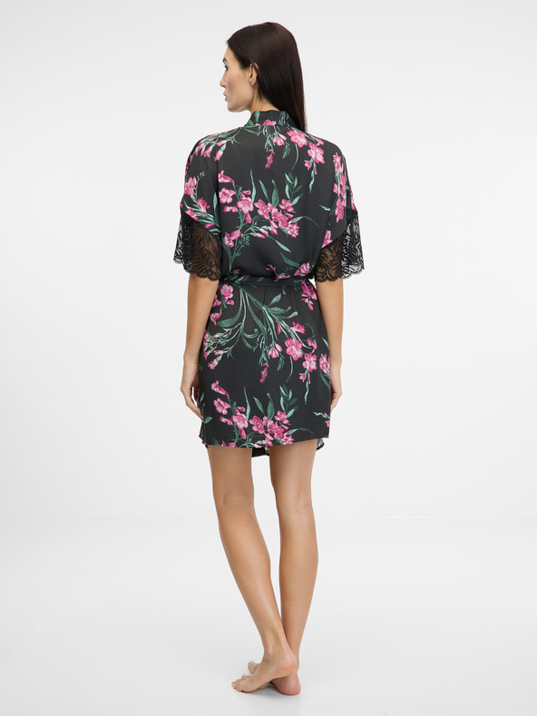 Orsay Schwarzer Damen-Satinmantel ORSAY