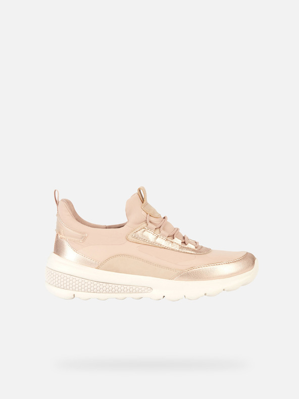 Geox Cremefarbene Damen Geox Spherica Actif Turnschuhe