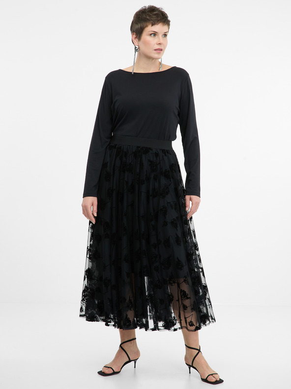 Orsay Schwarzes Damen-Langarm-T-Shirt ORSAY