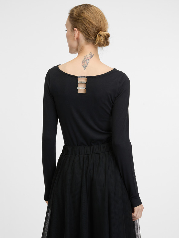 Orsay Schwarzes Damen-Langarm-T-Shirt ORSAY