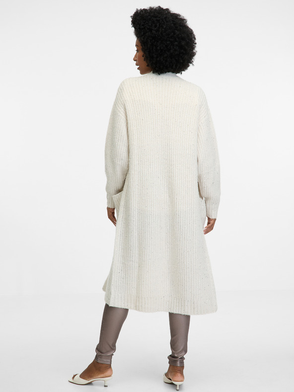 Orsay Cremefarbene Damen-Strickjacke ORSAY