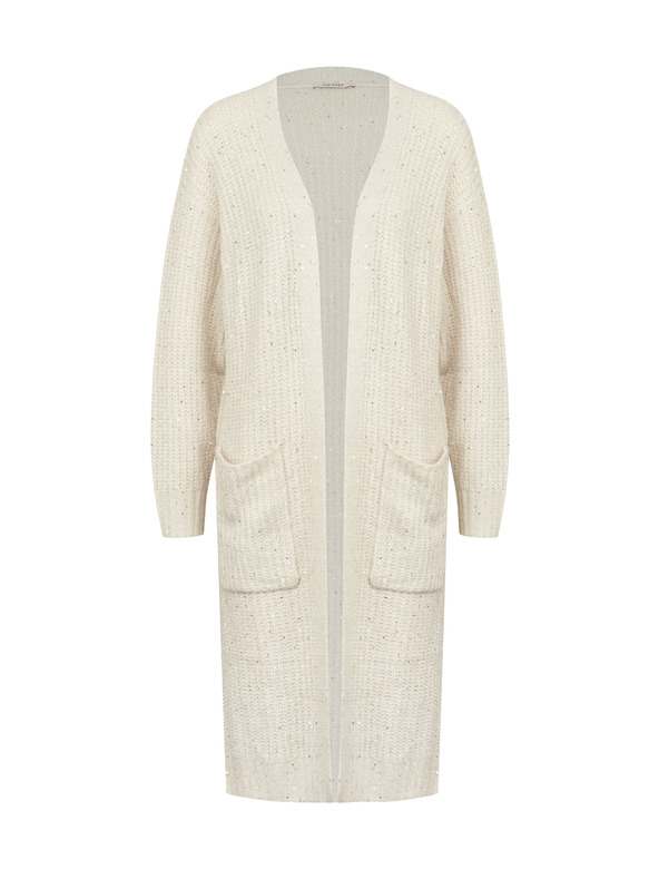 Orsay Cremefarbene Damen-Strickjacke ORSAY