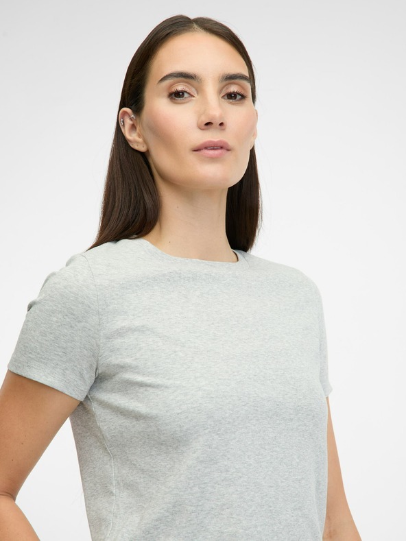 Orsay Hellgraues Damen-Kurzarm-T-Shirt ORSAY