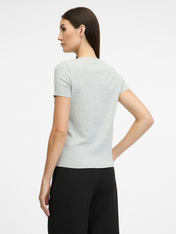 Orsay Hellgraues Damen-Kurzarm-T-Shirt ORSAY