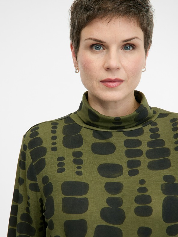 Orsay Grünes Damen-Langarm-T-Shirt ORSAY