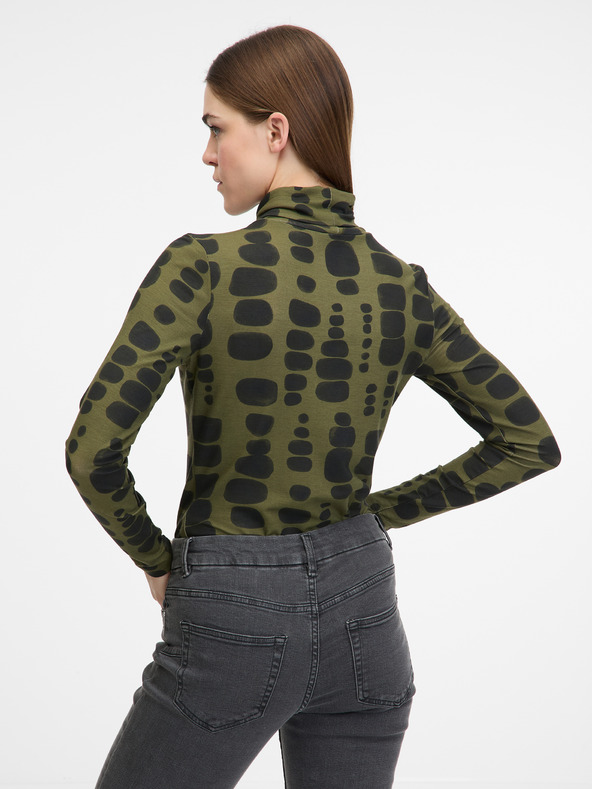 Orsay Grünes Damen-Langarm-T-Shirt ORSAY