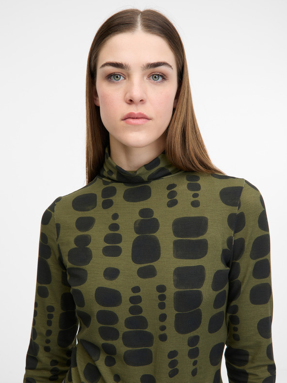 Orsay Grünes Damen-Langarm-T-Shirt ORSAY
