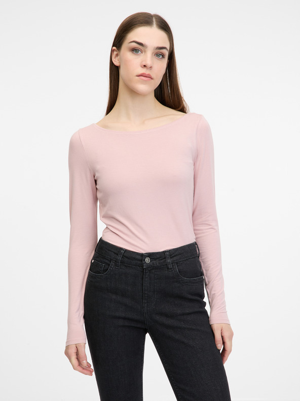 Orsay Hellrosa Damen Langarm-T-Shirt ORSAY