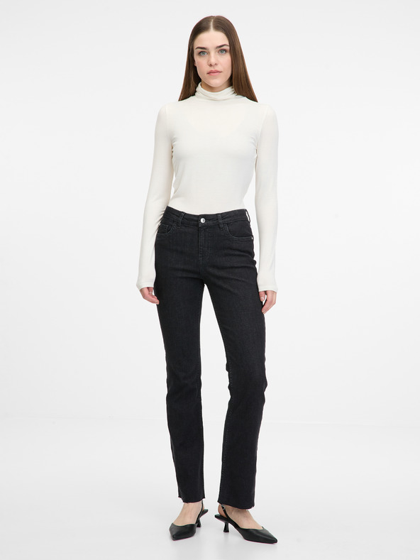 Orsay Cremefarbenes Damen-Langarm T-Shirt ORSAY
