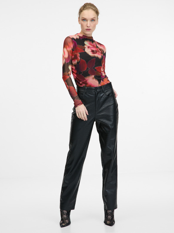Orsay Rotes Damen-Langarm-T-Shirt ORSAY