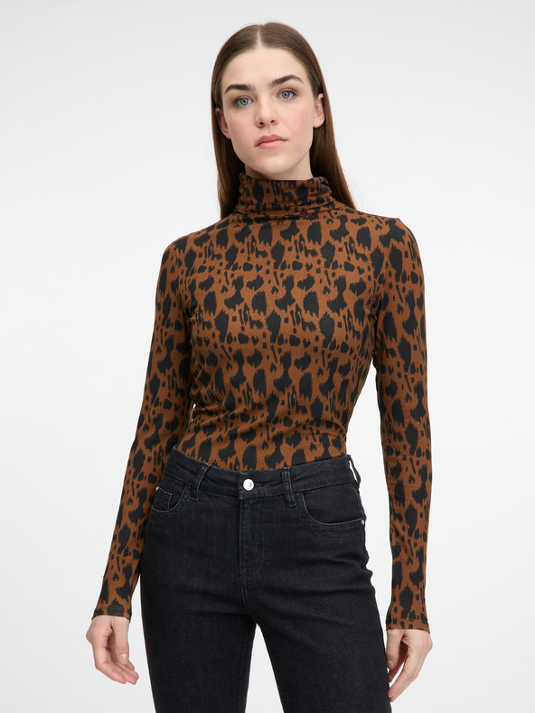 Orsay Hellbraunes Damen-Langarmshirt ORSAY