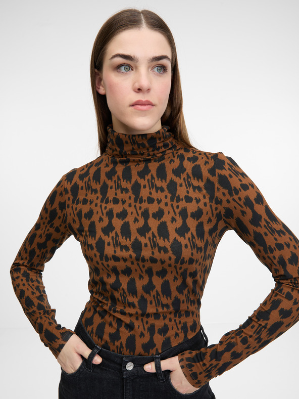 Orsay Hellbraunes Damen-Langarmshirt ORSAY