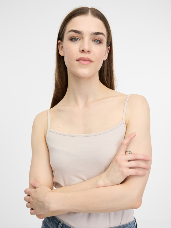 Orsay Cremefarbenes Damen-Tank-Top ORSAY