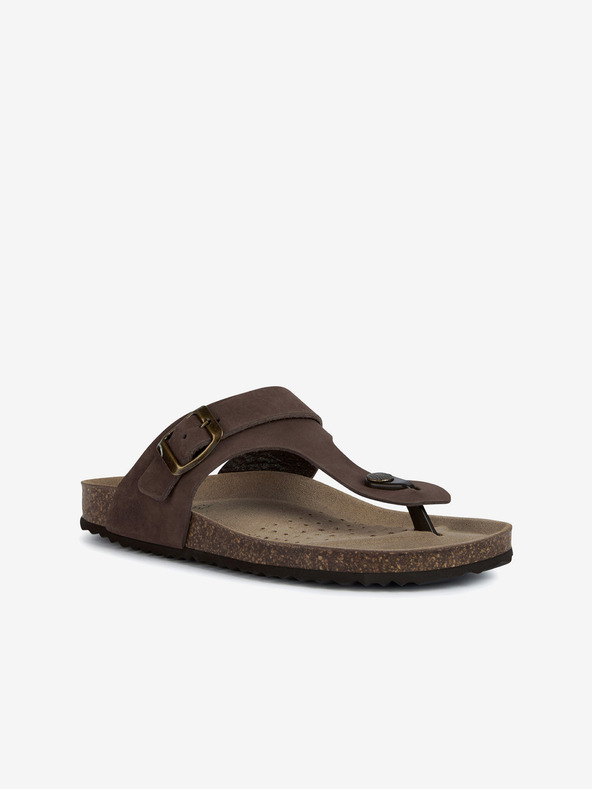 Geox Braune Damen-Zehentrenner Geox Brionia