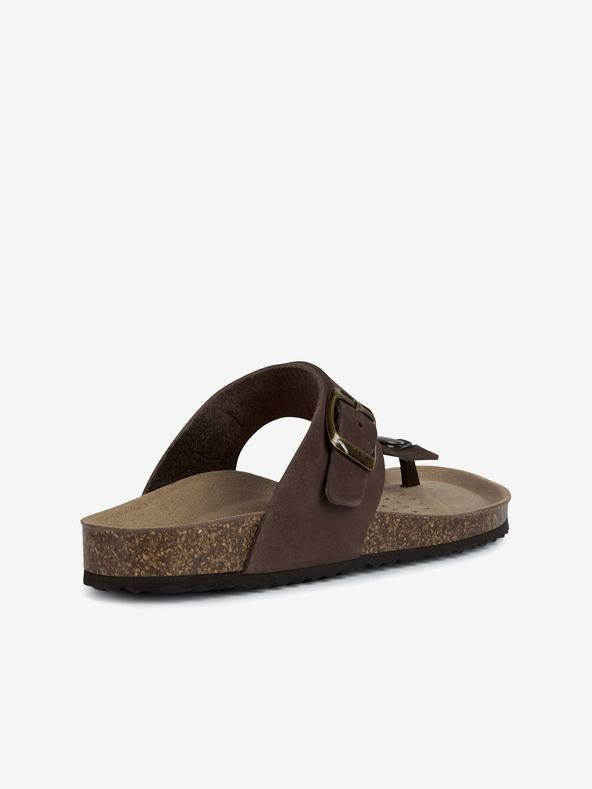 Geox Braune Damen-Zehentrenner Geox Brionia