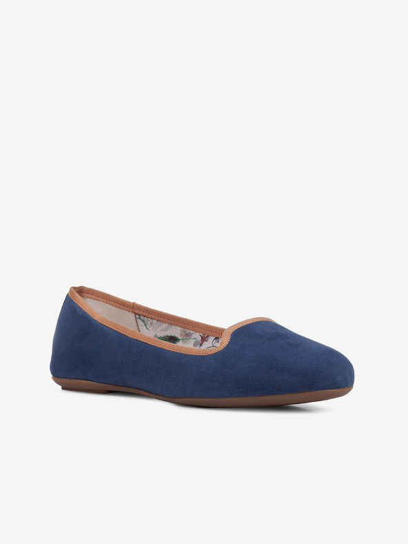 Geox Dunkelblau Damen Wildleder Ballerinas Geox Palmaria