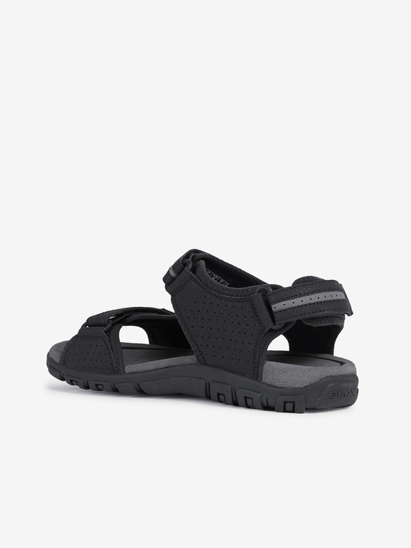 Geox Schwarze Herren Geox Strada Sandalen