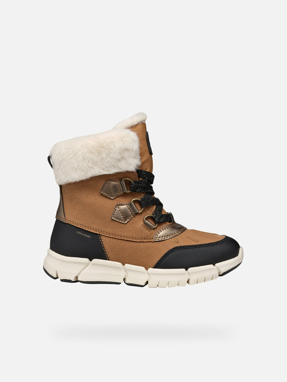 Geox Hellbraune Geox Flexyper AB-Stiefeletten für Mädchen