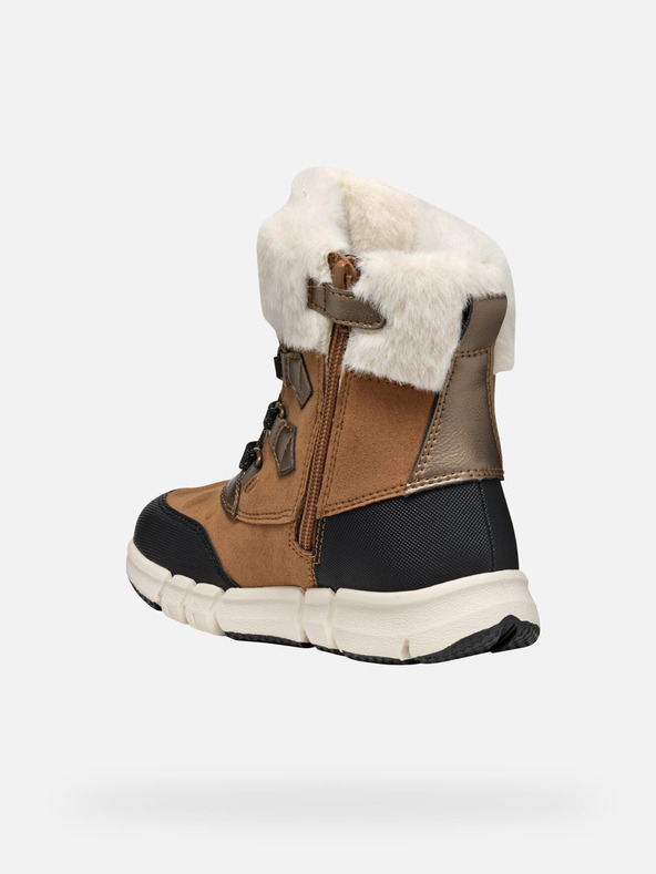 Geox Hellbraune Geox Flexyper AB-Stiefeletten für Mädchen