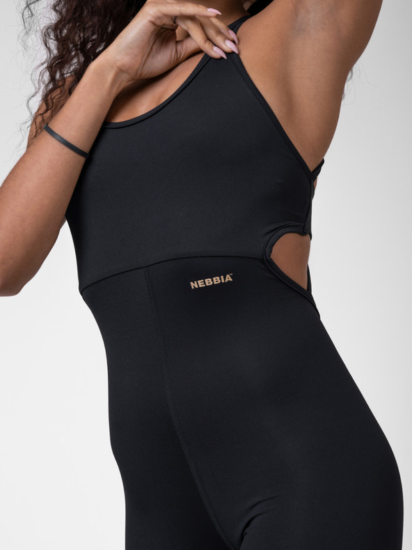 Nebbia Schwarzer Damen Jumpsuit NEBBIA INTENSE Goldener Jumpsuit 595