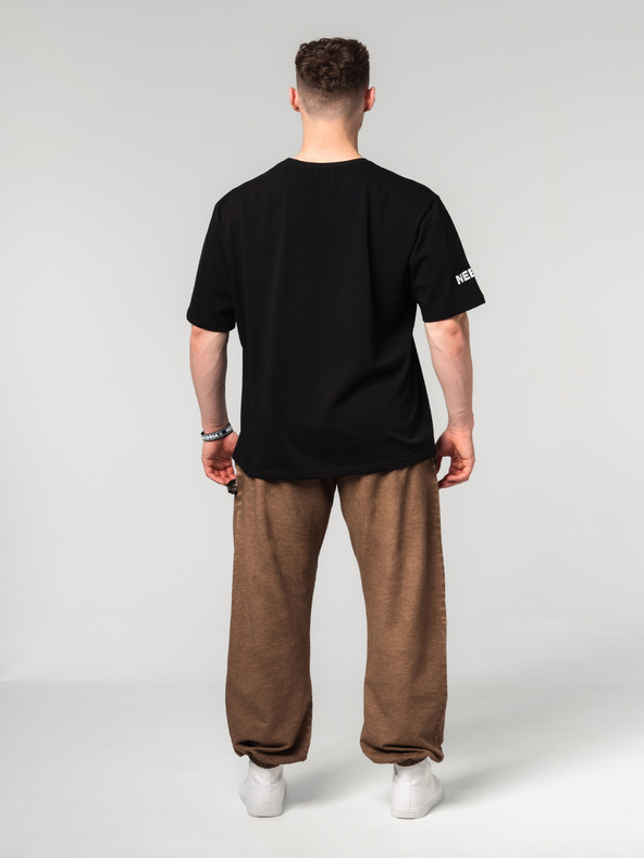 Nebbia Abgewaschene lockere Baggy-Sweatpants mit Taschen GYM BRO 373