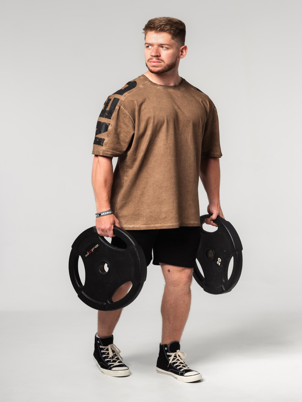 Nebbia Abgewaschenes Oversized-T-Shirt LIFTING CLUB 368