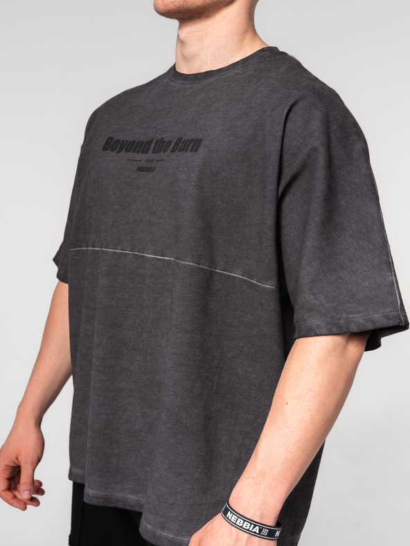 Nebbia Abgewaschenes Oversized-T-Shirt NO SHORTCUTS 369