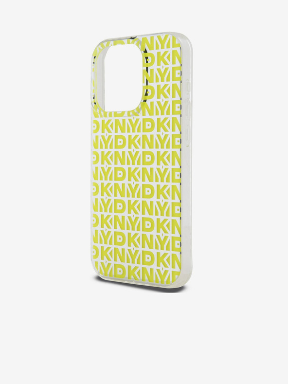 DKNY PC/TPU-Rückseite mit Karomuster für iPhone 15 Pro Gelb DKNY