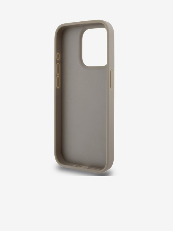 DKNY Rückseite aus PU-Leder mit Karomuster und Streifen für iPhone 13 Pro Beige DKNY