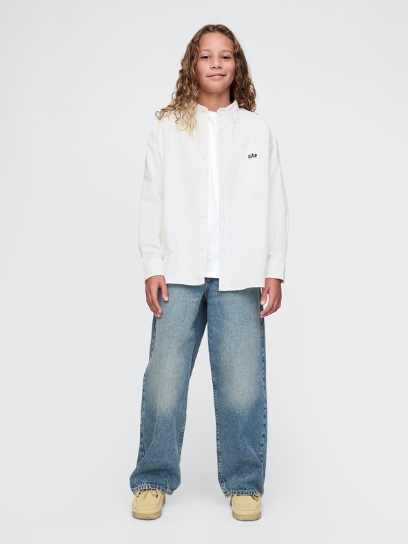 GAP Jungen-Oversize-Oxford-Hemd GAP