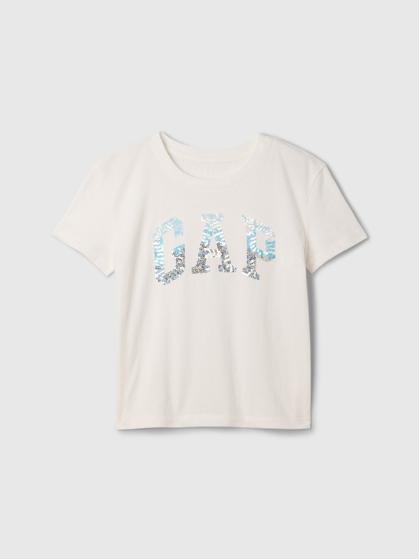 GAP Kinder-T-Shirt mit Pailletten-Logo GAP